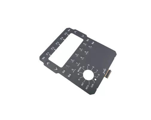 Life Cycle 1 Million Actuations Custom Membrane Switch Including Nicomatic Female Connector and Custom Dimensions for Control Panels